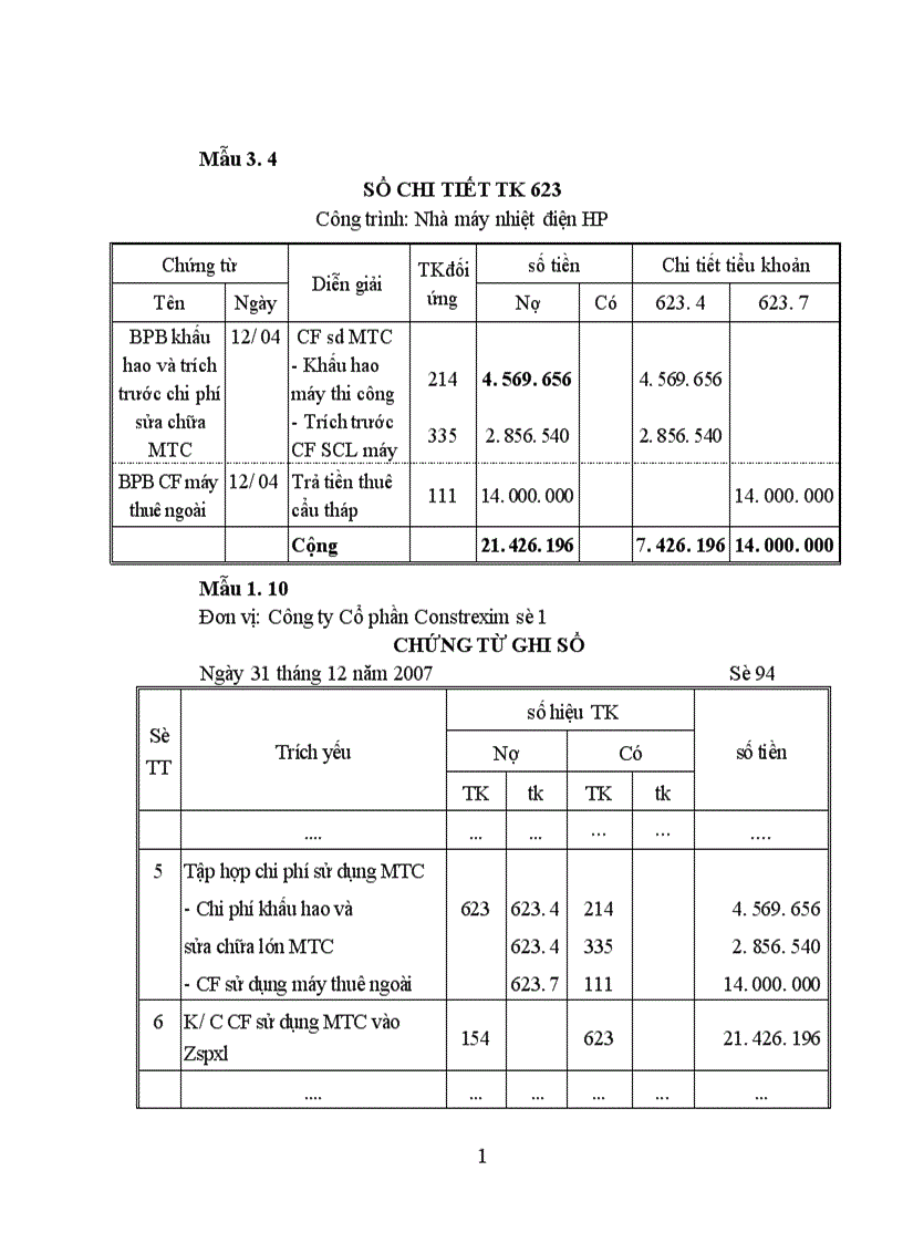image for page Tập hợp chi phí và tính giá thành sản phẩm tại công ty cổ phần Costrexim số 1 1