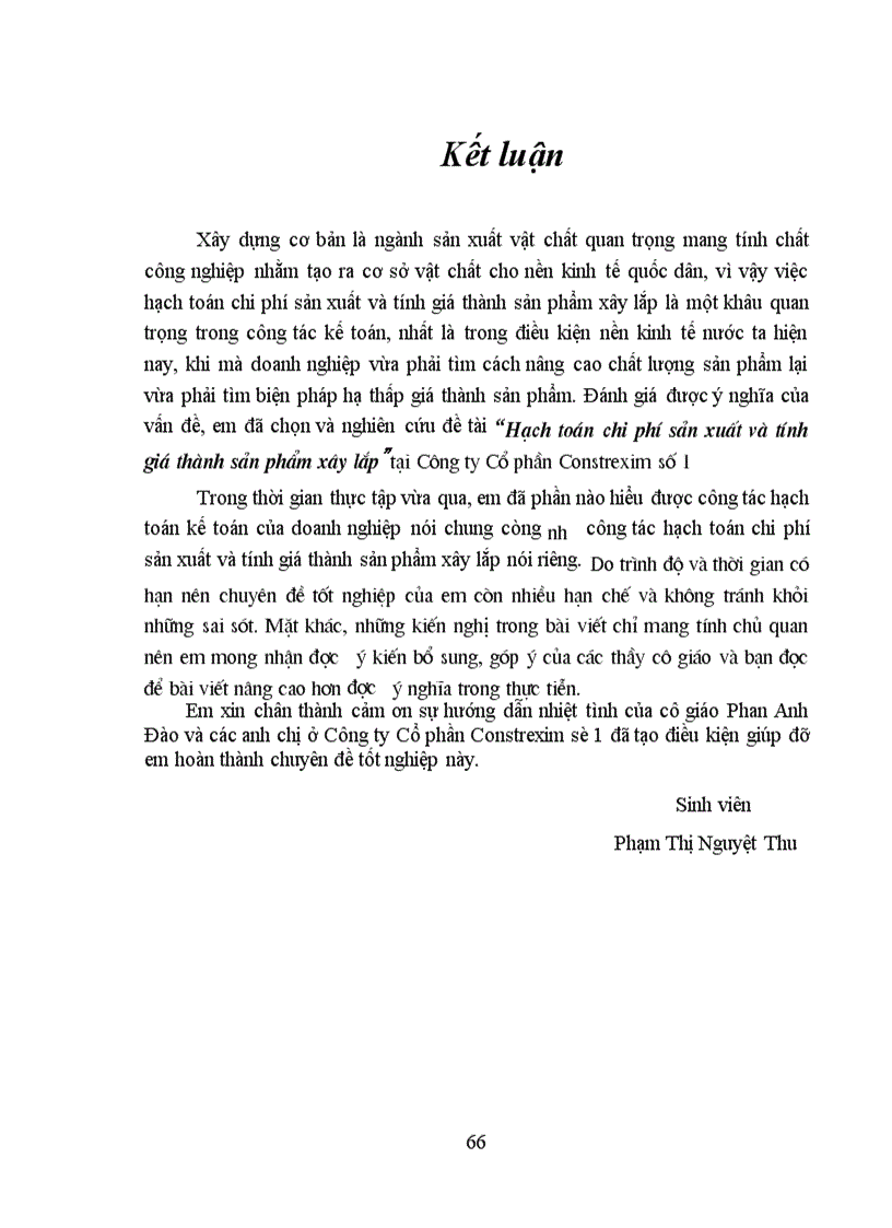 image for page Tập hợp chi phí và tính giá thành sản phẩm tại công ty cổ phần Costrexim số 1 1