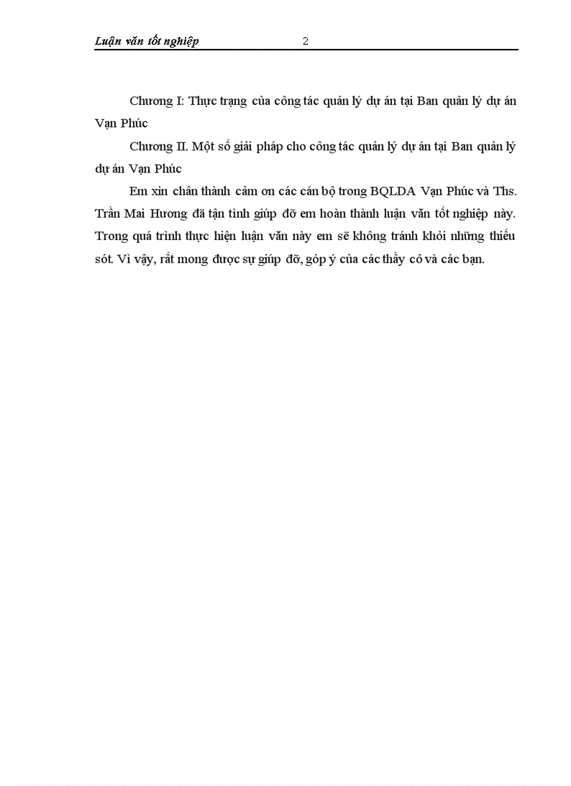 image for page Công tác quản lý dự án tại Ban quản lý dự án Vạn Phúc thực trạng và giải pháp 1