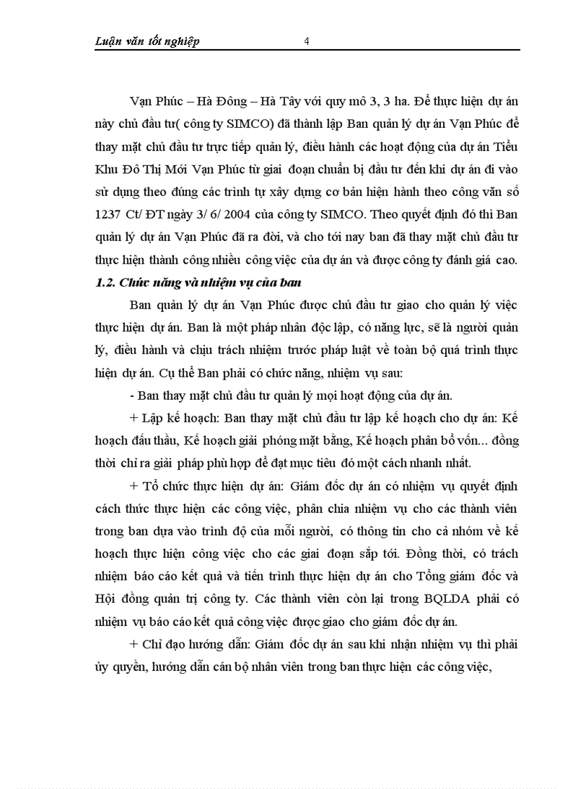 image for page Công tác quản lý dự án tại Ban quản lý dự án Vạn Phúc thực trạng và giải pháp 1