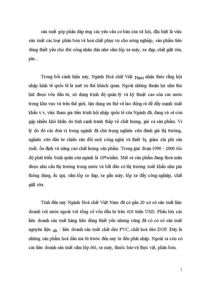 image for page Các Giải pháp và lộ trình hội nhập của ngành hoá chất việt nam