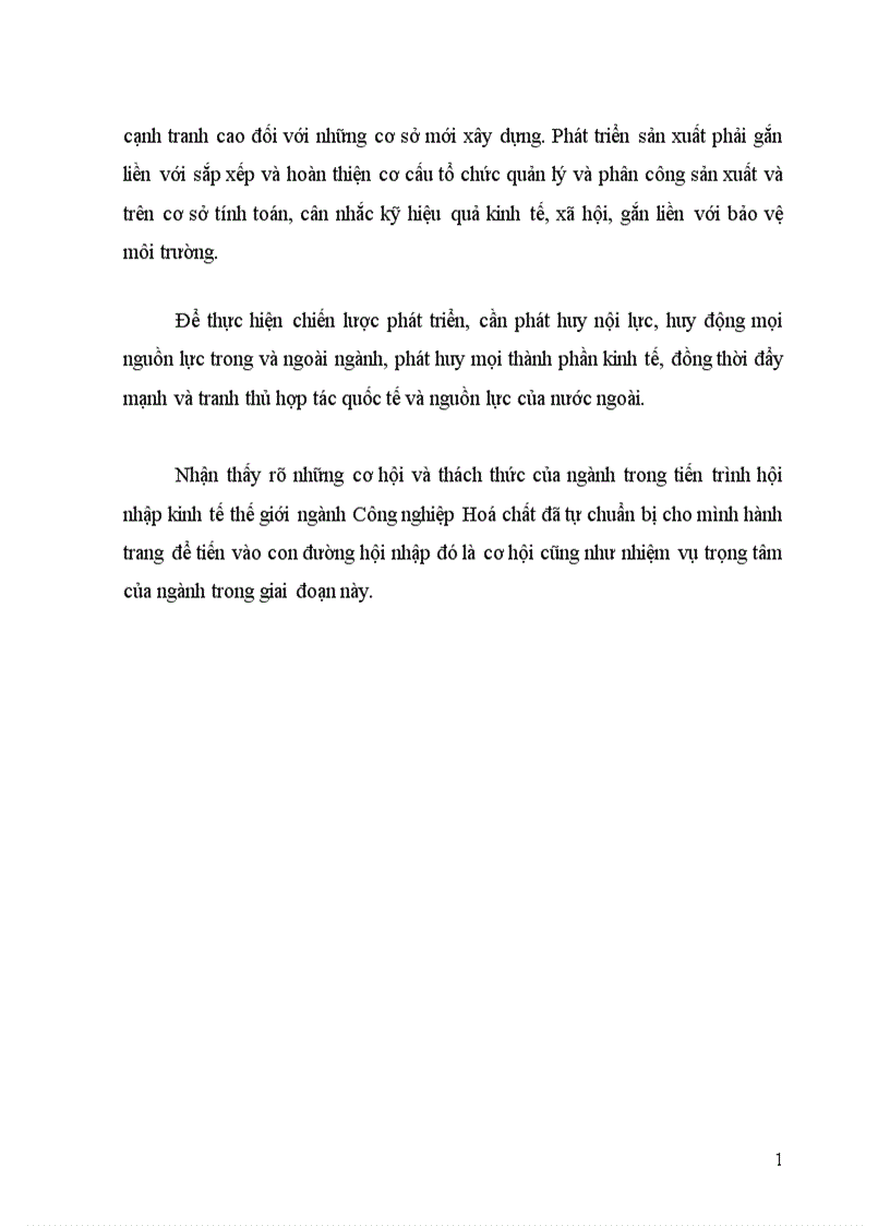 image for page Các Giải pháp và lộ trình hội nhập của ngành hoá chất việt nam