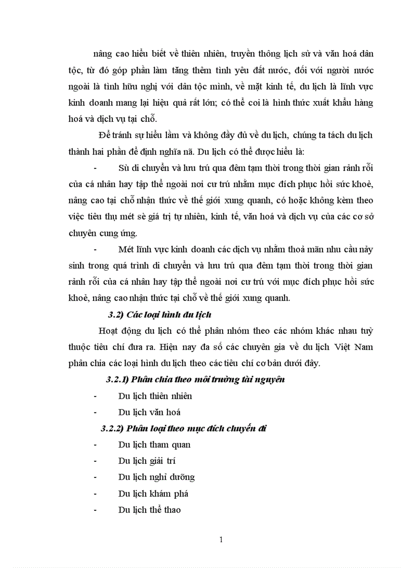 image for page Những nhận thức cơ bản về du lịch thực trạng và giải pháp phát triển du lịch nước ta 1