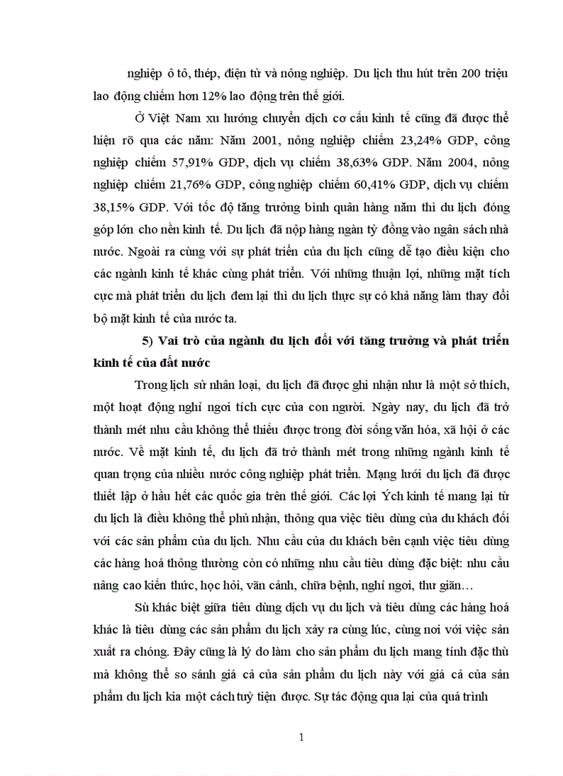 image for page Những nhận thức cơ bản về du lịch thực trạng và giải pháp phát triển du lịch nước ta 1