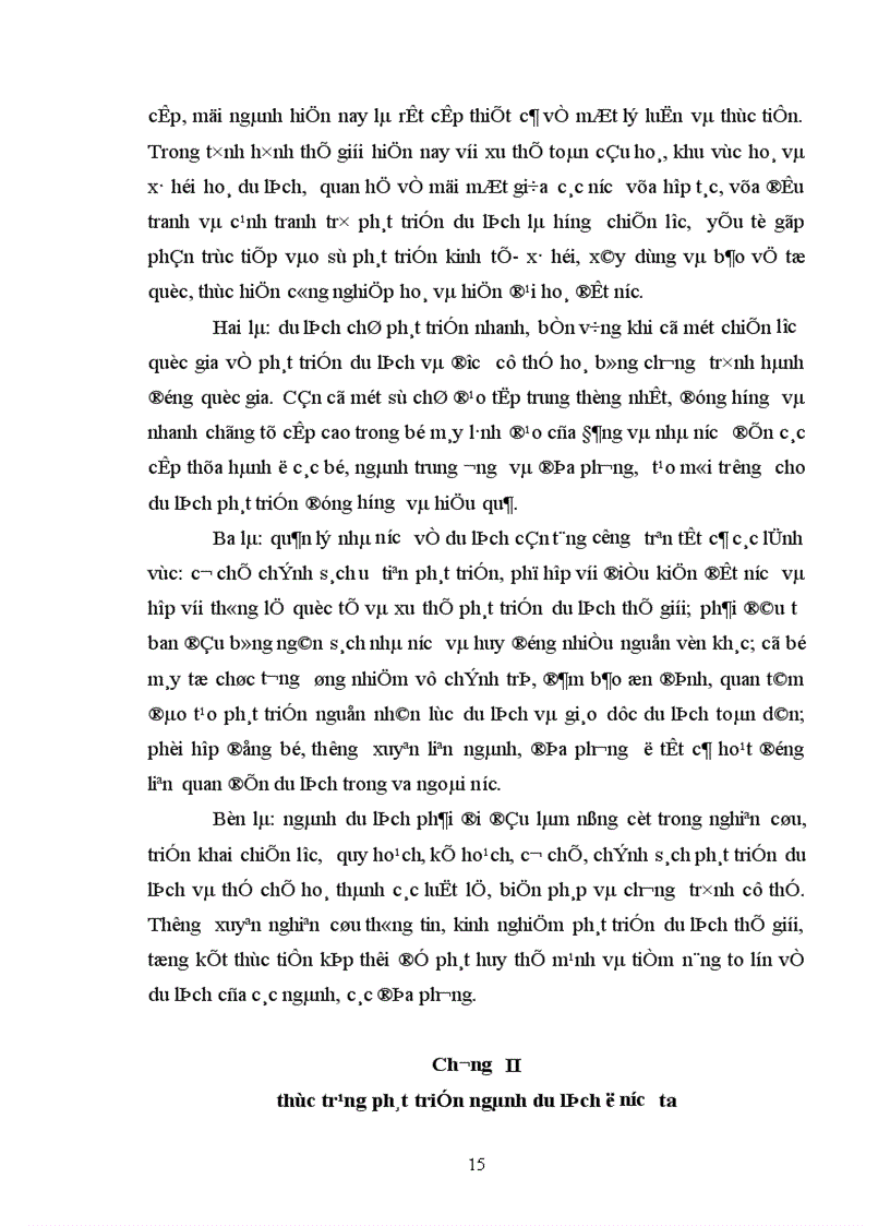 image for page Những nhận thức cơ bản về du lịch thực trạng và giải pháp phát triển du lịch nước ta 1