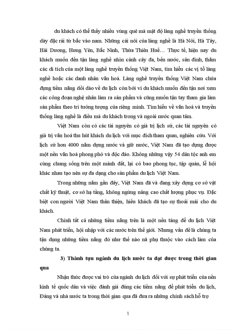 image for page Những nhận thức cơ bản về du lịch thực trạng và giải pháp phát triển du lịch nước ta 1