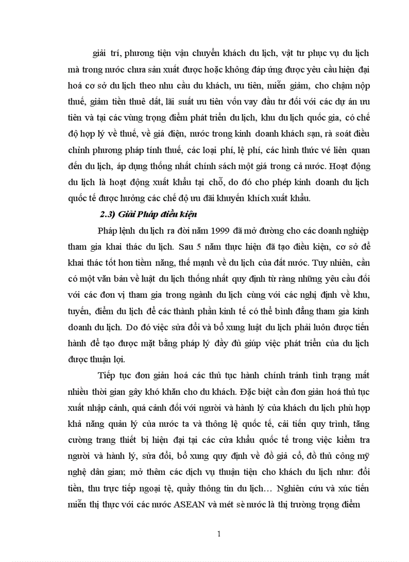 image for page Những nhận thức cơ bản về du lịch thực trạng và giải pháp phát triển du lịch nước ta 1