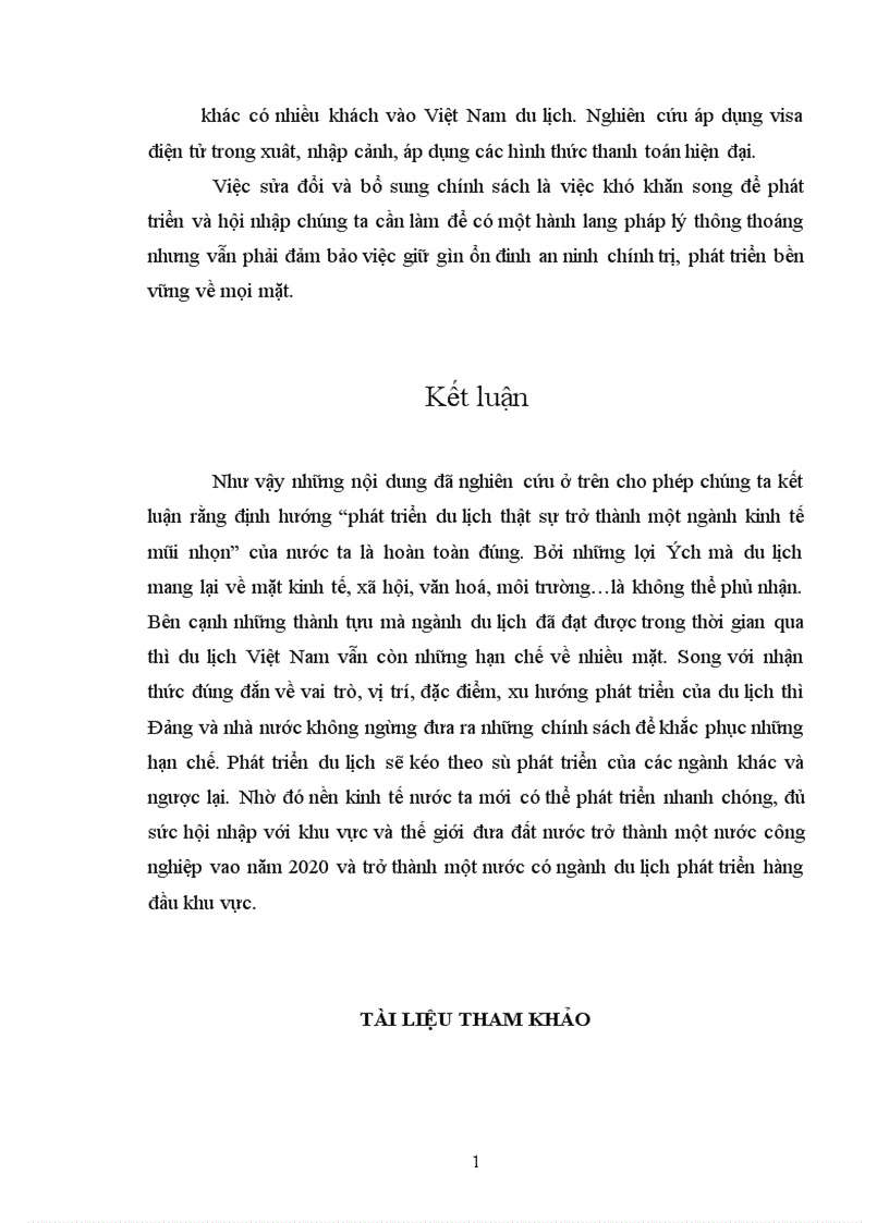 image for page Những nhận thức cơ bản về du lịch thực trạng và giải pháp phát triển du lịch nước ta 1