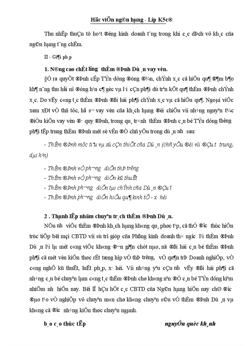 image for page Báo cáo thưc tập tại NHNo PTNT Lào Cai Phòng Giao Dịch Bắc Cường