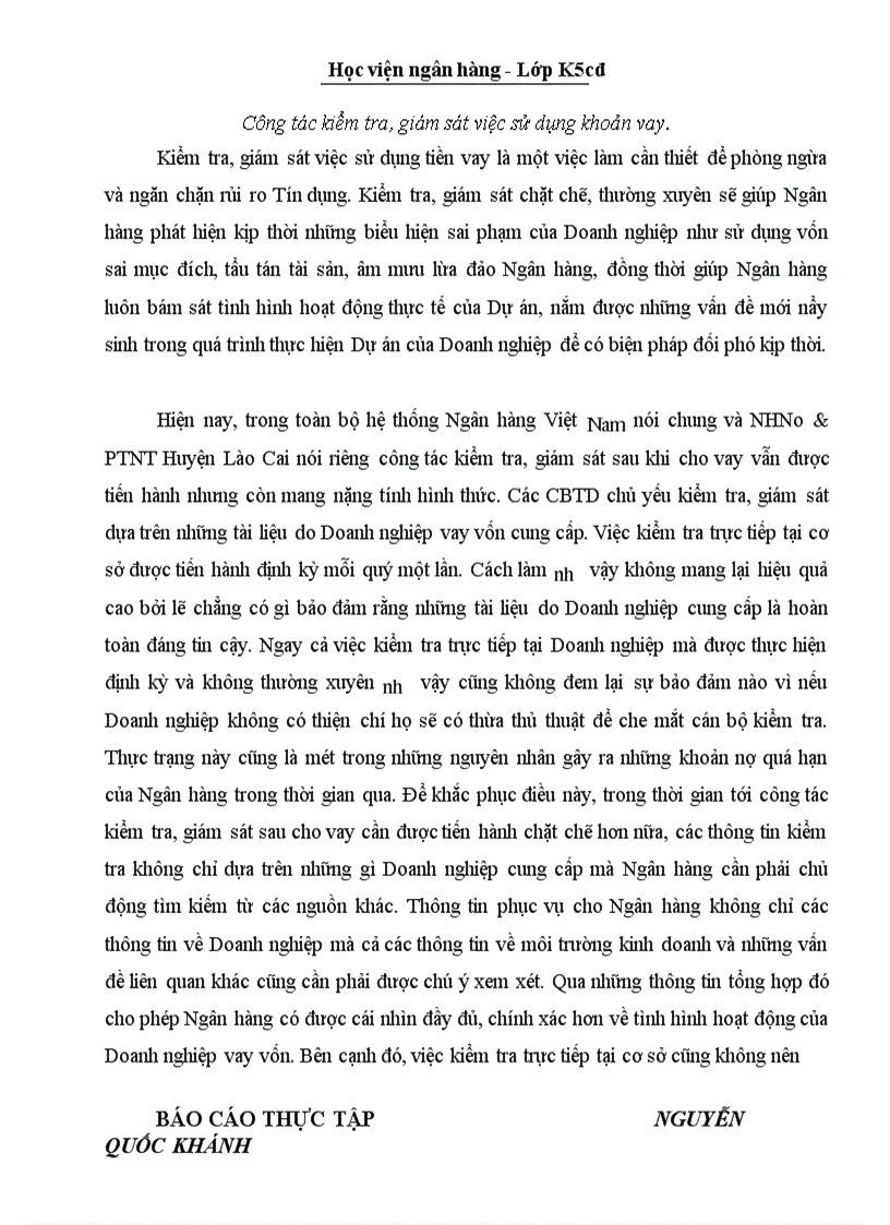 image for page Báo cáo thưc tập tại NHNo PTNT Lào Cai Phòng Giao Dịch Bắc Cường
