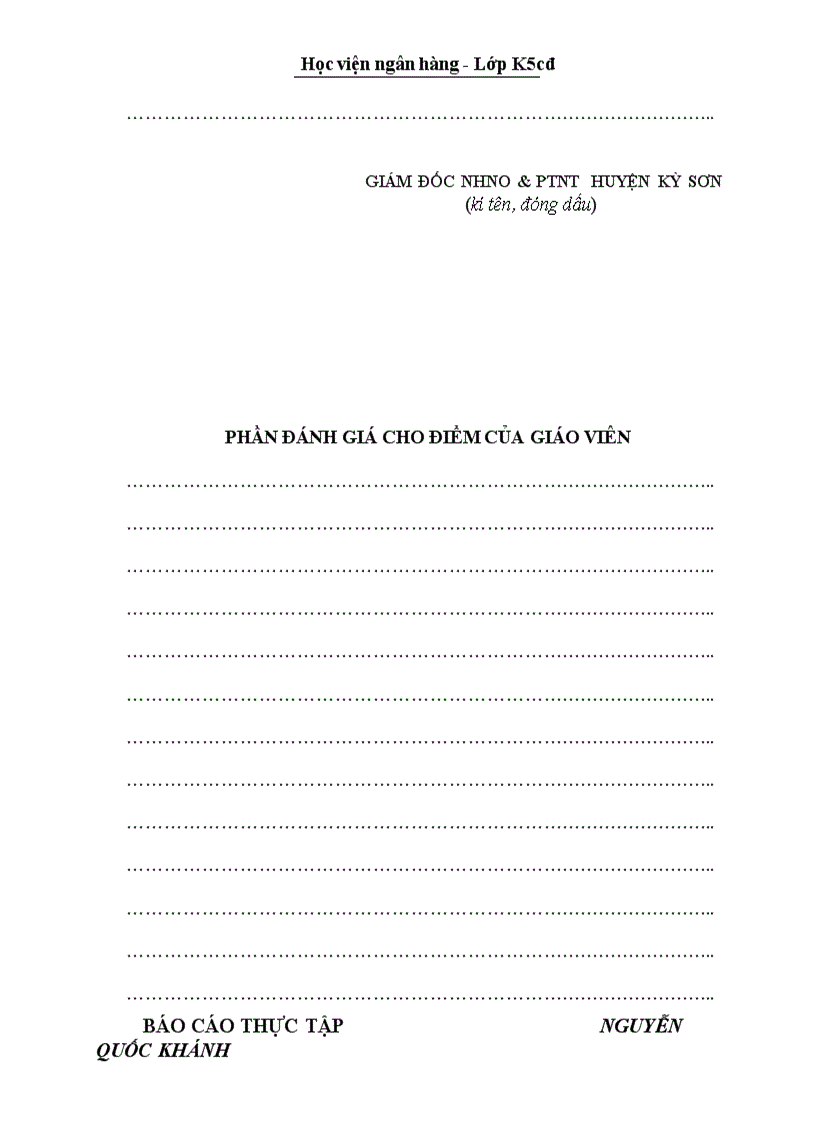 image for page Báo cáo thưc tập tại NHNo PTNT Lào Cai Phòng Giao Dịch Bắc Cường
