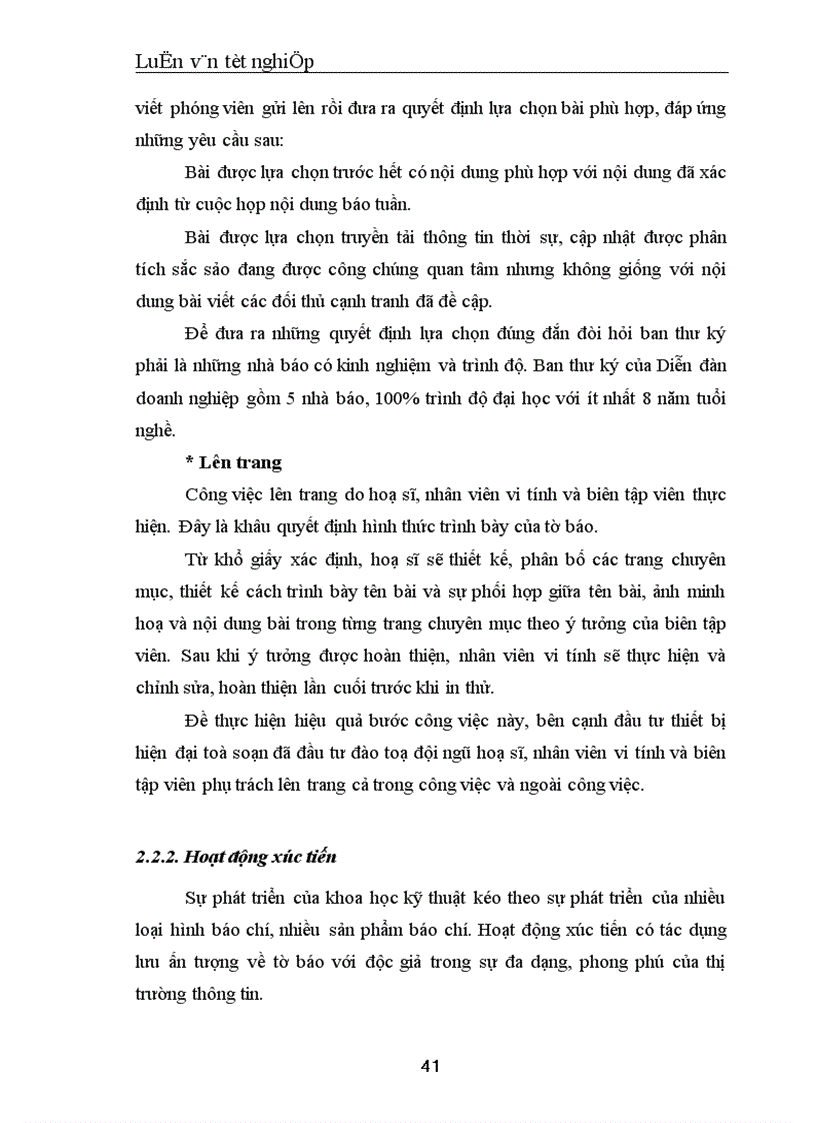 image for page Nâng cao năng lực cạnh tranh của báo in Diễn đàn doanh nghiệp trên thị trường báo in kinh tế tiếng Việt 1
