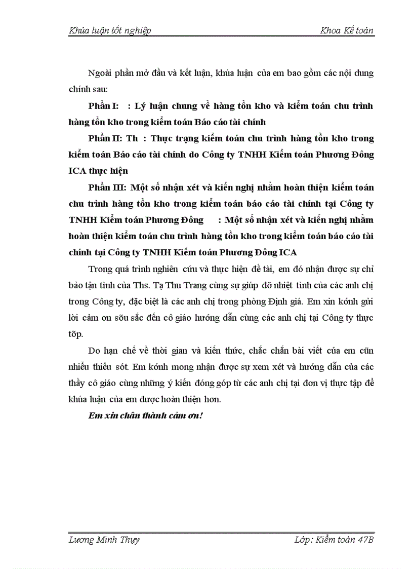 image for page Hoàn thiện kiểm toán chu trình hàng tồn kho trong kiểm toán Báo cáo tài chính tại Công ty TNHH Kiểm toán Phương Đông ICA