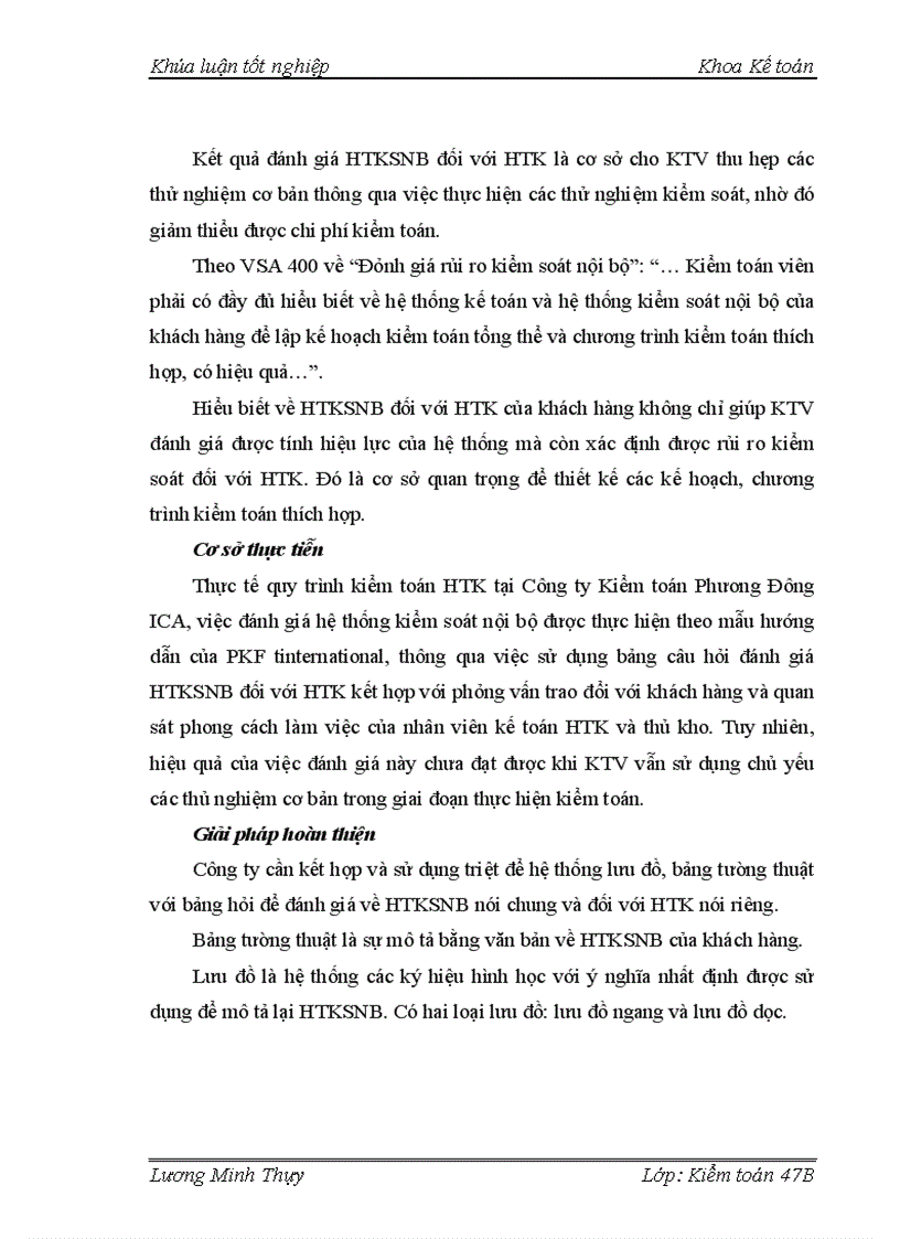 image for page Hoàn thiện kiểm toán chu trình hàng tồn kho trong kiểm toán Báo cáo tài chính tại Công ty TNHH Kiểm toán Phương Đông ICA