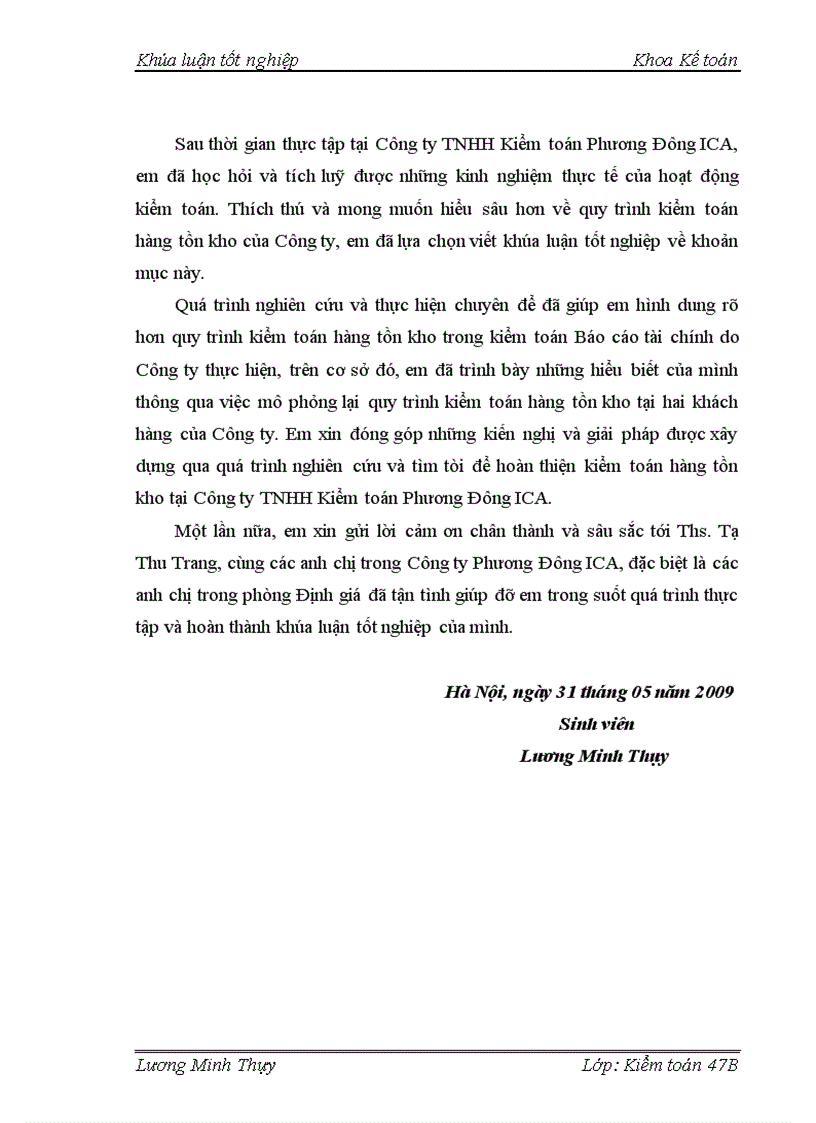 image for page Hoàn thiện kiểm toán chu trình hàng tồn kho trong kiểm toán Báo cáo tài chính tại Công ty TNHH Kiểm toán Phương Đông ICA