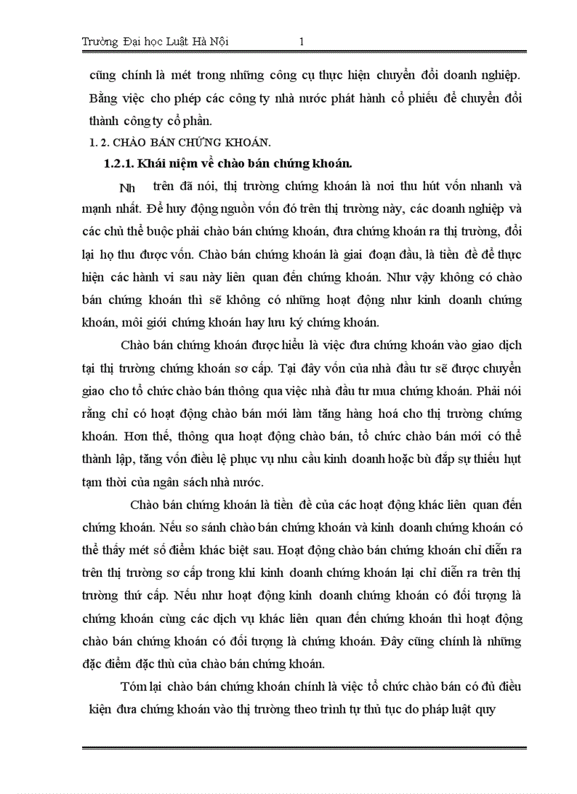 image for page Một số vấn đề của pháp luật về chào bán chứng khoán ở Việt Nam 1