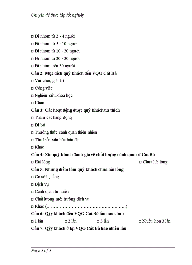 image for page Áp dụng phương pháp chi phí du lịch để đánh giá giá trị cảnh quan vườn quốc gia Cát Bà Hải Phòng