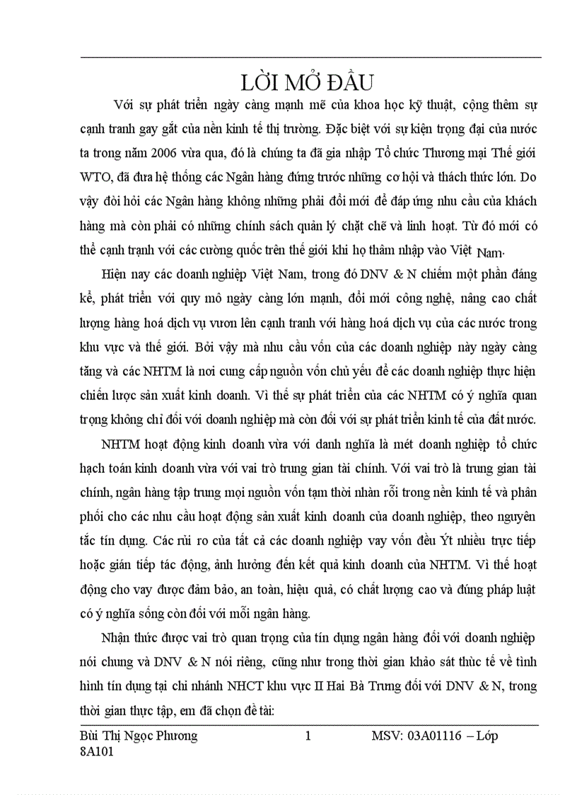 image for page Nâng cao chất lượng tín dụng đối với doanh nghiệp vừa và nhỏ tại chi nhánh ngân hàng công thương khu vực II Hai Bà Trưng 1