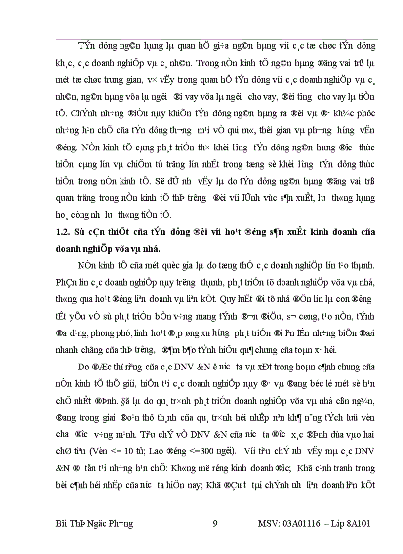 image for page Nâng cao chất lượng tín dụng đối với doanh nghiệp vừa và nhỏ tại chi nhánh ngân hàng công thương khu vực II Hai Bà Trưng 1