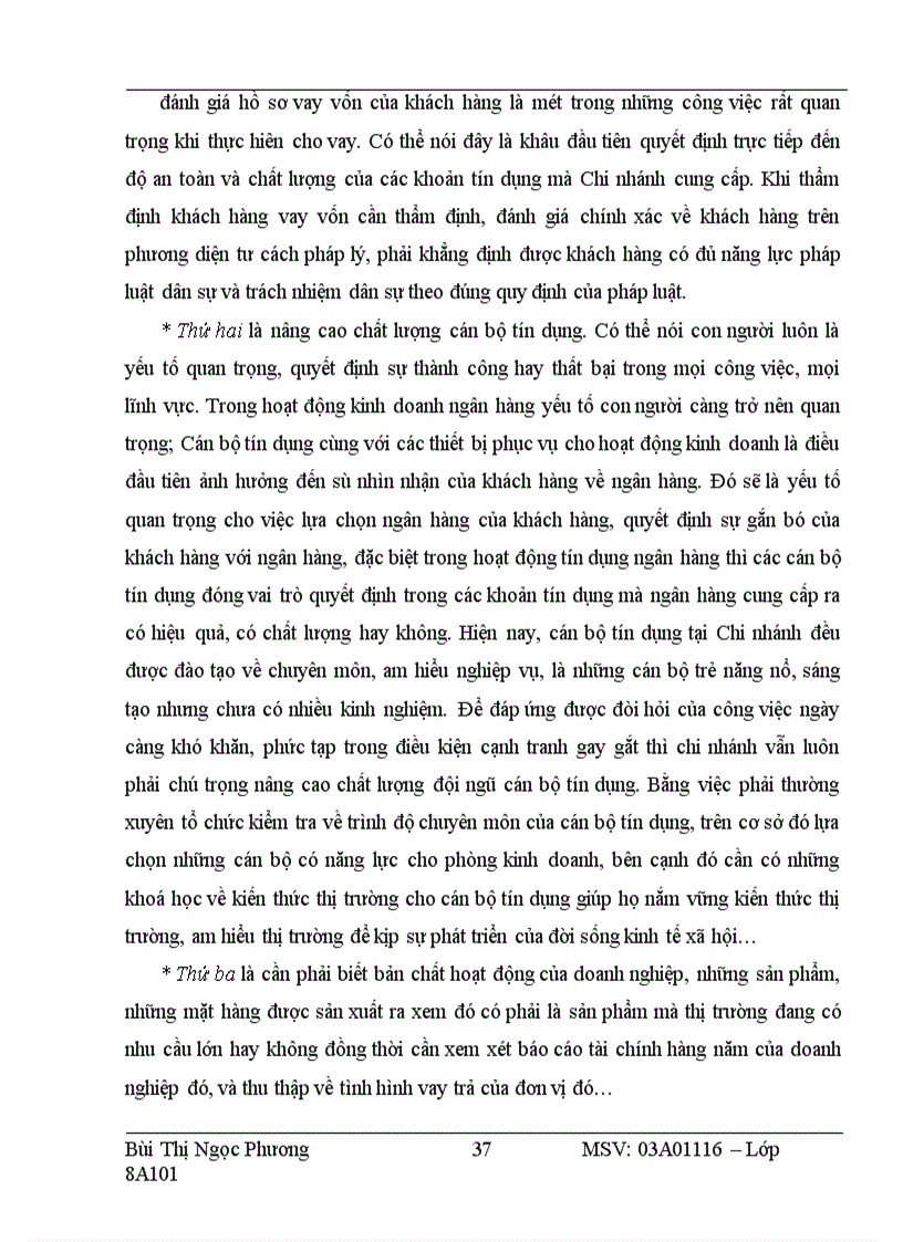 image for page Nâng cao chất lượng tín dụng đối với doanh nghiệp vừa và nhỏ tại chi nhánh ngân hàng công thương khu vực II Hai Bà Trưng 1