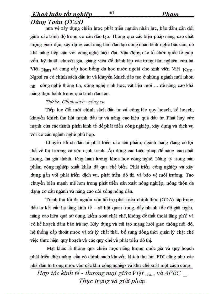 image for page Hợp tác kinh tế thương mại giữa Việt Nam và APEC thực trạng và giải pháp