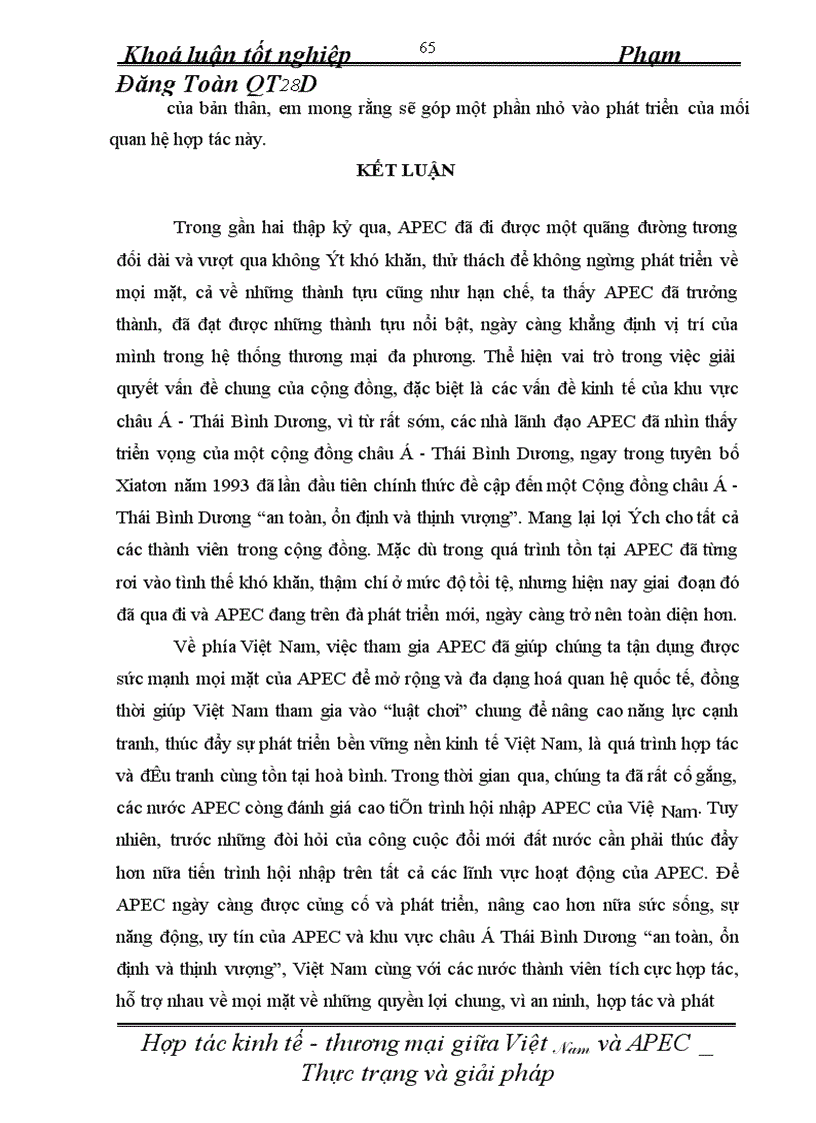 image for page Hợp tác kinh tế thương mại giữa Việt Nam và APEC thực trạng và giải pháp