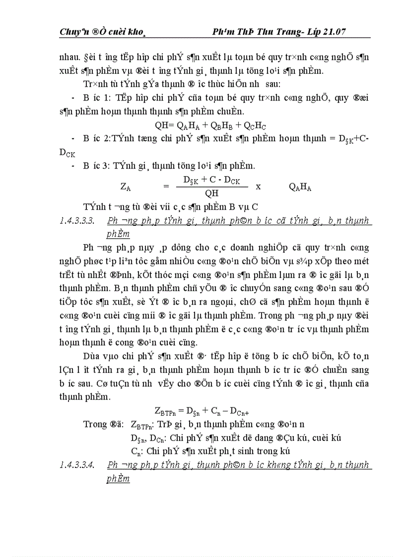 image for page Kế toán chi phí sản xuất và tính giá thành sản phẩm ở Công ty Thạch Bàn 1