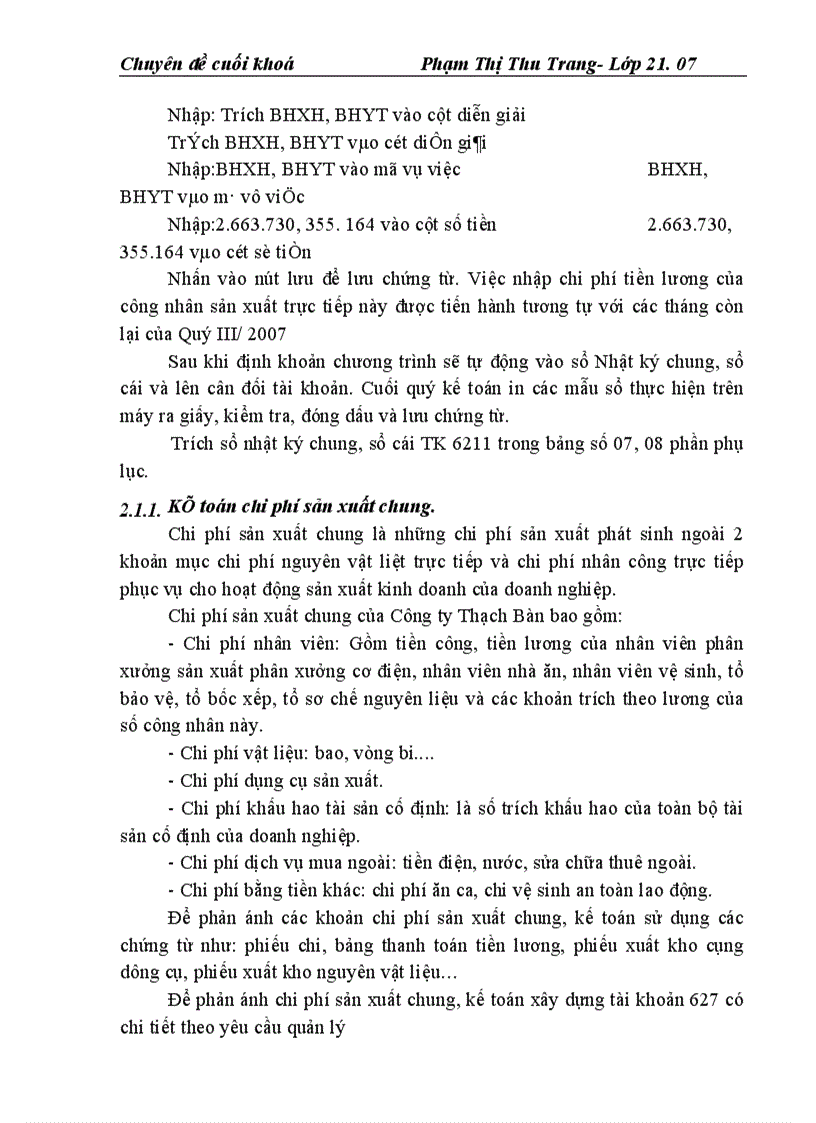 image for page Kế toán chi phí sản xuất và tính giá thành sản phẩm ở Công ty Thạch Bàn 1