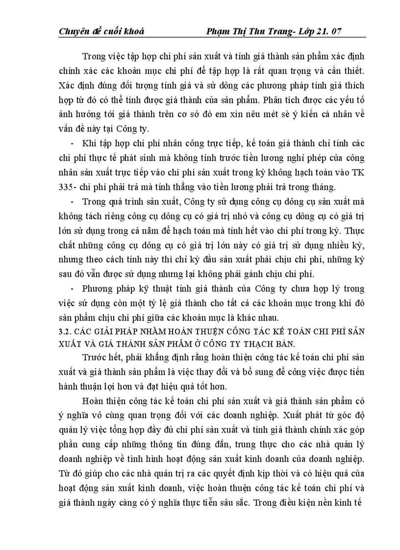 image for page Kế toán chi phí sản xuất và tính giá thành sản phẩm ở Công ty Thạch Bàn 1