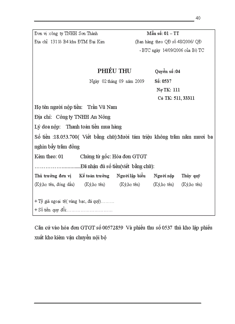 image for page Kế toán bán hàng và xác định kết quả kinh doanh tại công ty TNHH Sơn Thành 1
