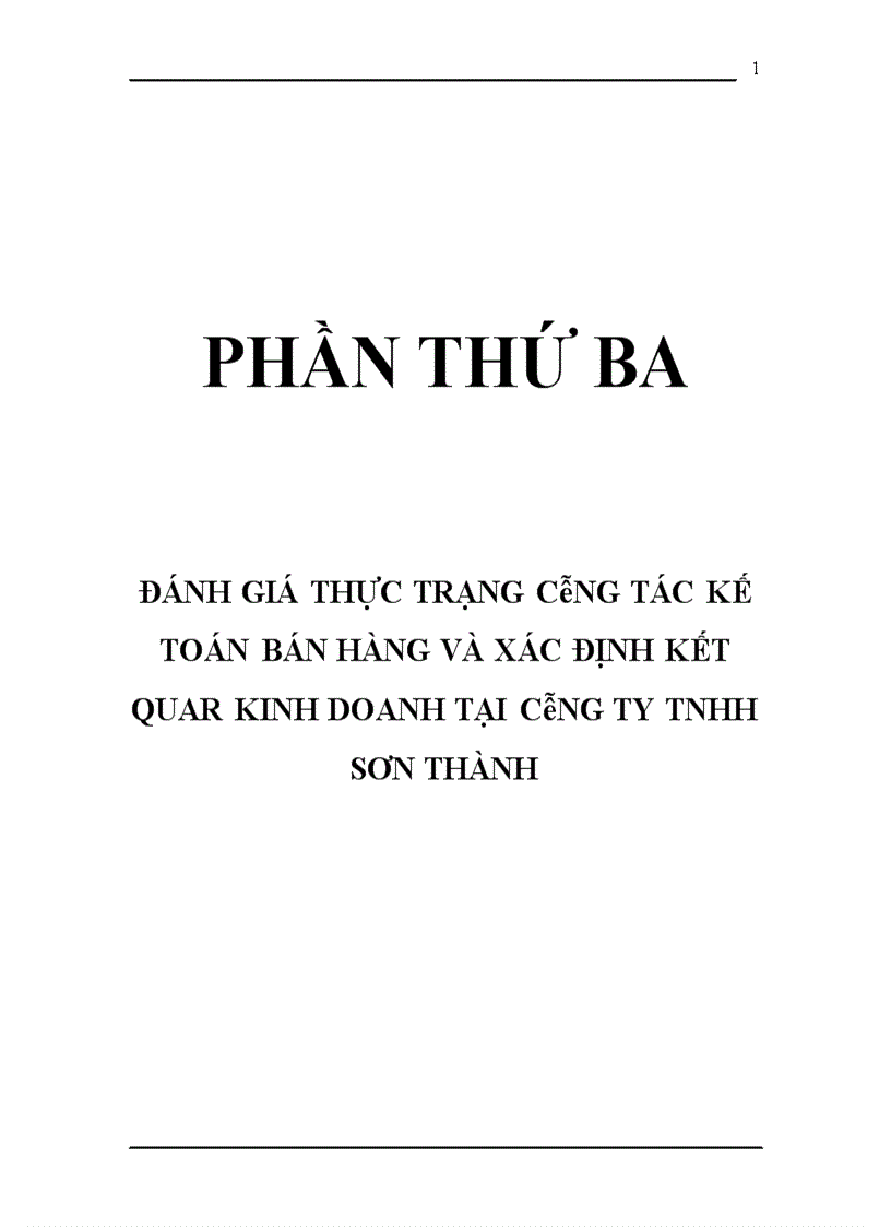 image for page Kế toán bán hàng và xác định kết quả kinh doanh tại công ty TNHH Sơn Thành 1