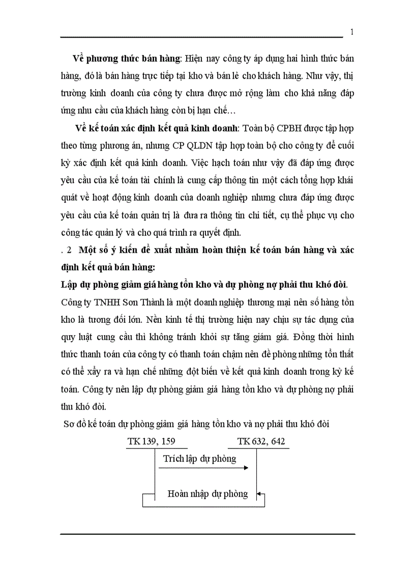 image for page Kế toán bán hàng và xác định kết quả kinh doanh tại công ty TNHH Sơn Thành 1