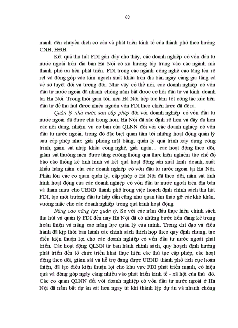 image for page Quản lý nhà nước bằng pháp luật đối với đầu tư trực tiếp nước ngoài trên địa bàn thành phố Hà Nội