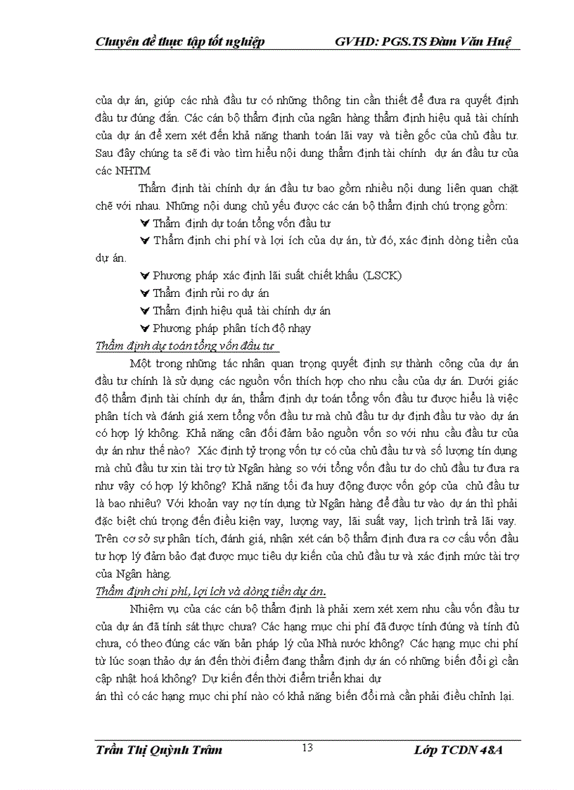 image for page Nâng cao chất lượng thẩm định tài chính dự án trong cho vay tại Ngân hàng TMCP Kỹ thương Việt Nam Chi nhánh Hà Nội