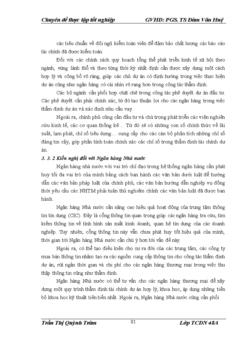 image for page Nâng cao chất lượng thẩm định tài chính dự án trong cho vay tại Ngân hàng TMCP Kỹ thương Việt Nam Chi nhánh Hà Nội