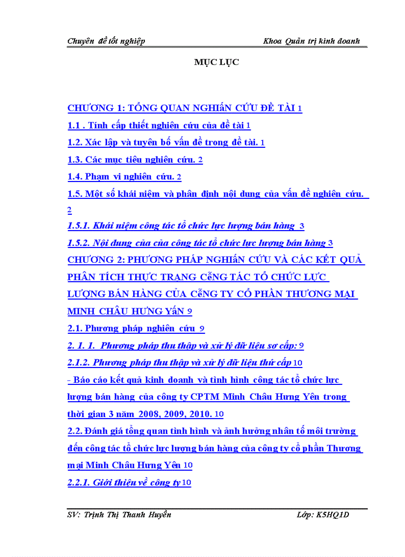 image for page Hoàn thiện công tác tổ chức lực lượng bán hàng tại công ty Cổ phần Thương mại Minh Châu Hưng Yên 1