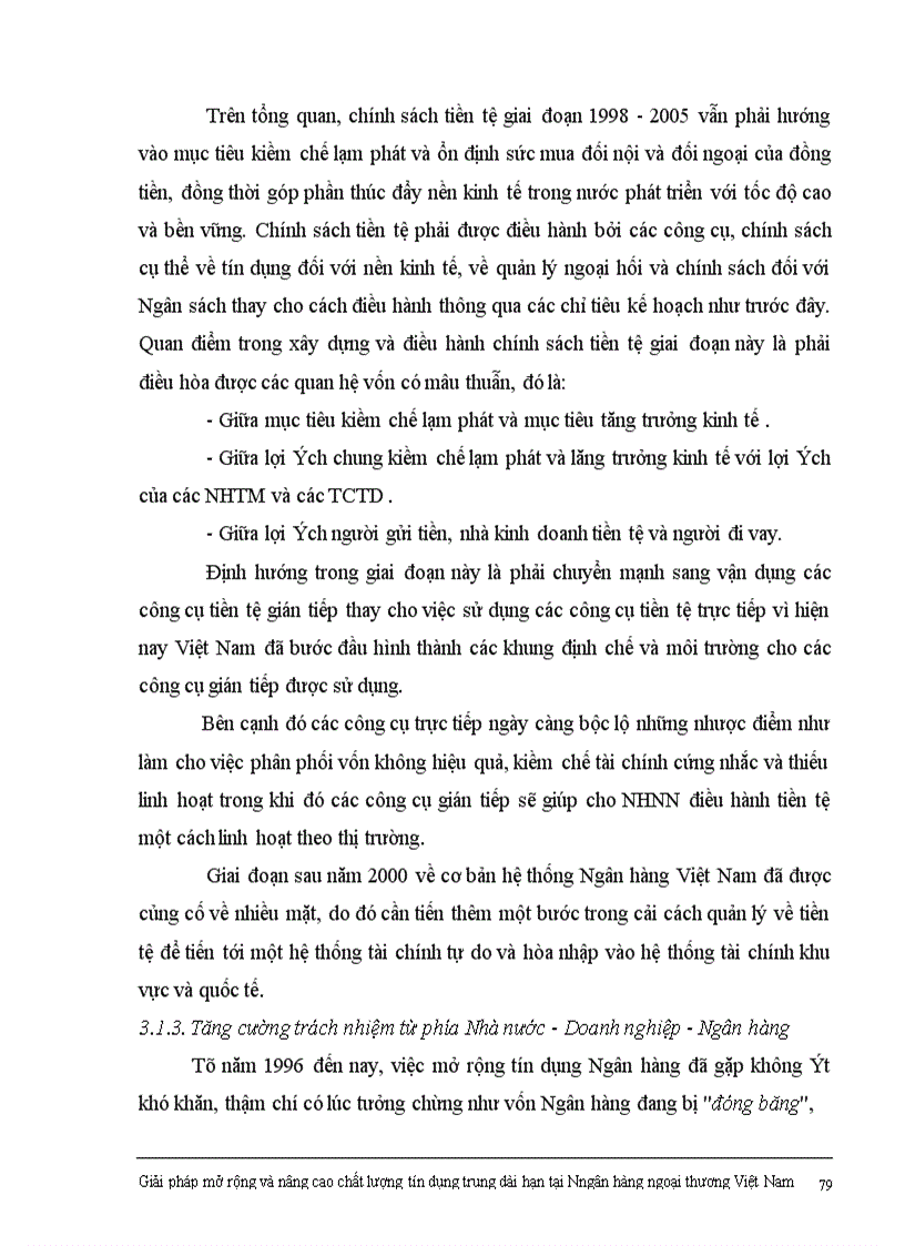 image for page Một số giải pháp nhằm mở rộng và nâng cao chất lượng tín dụng trung dài hạn tại ngân hàng ngoại thương Việt Nam