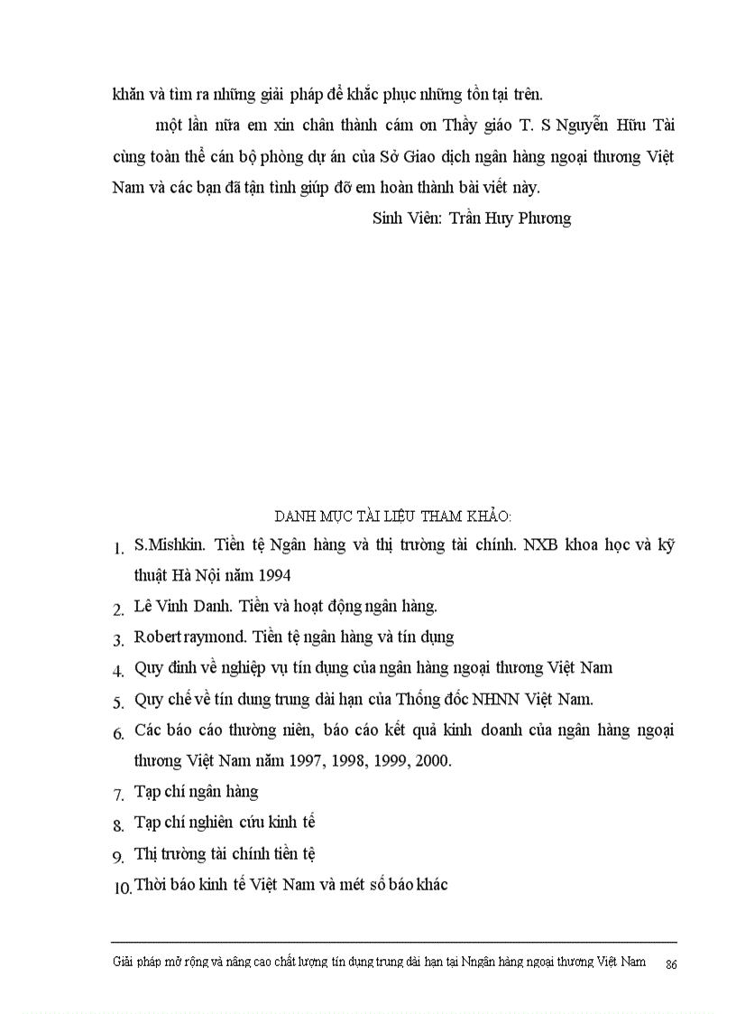 image for page Một số giải pháp nhằm mở rộng và nâng cao chất lượng tín dụng trung dài hạn tại ngân hàng ngoại thương Việt Nam