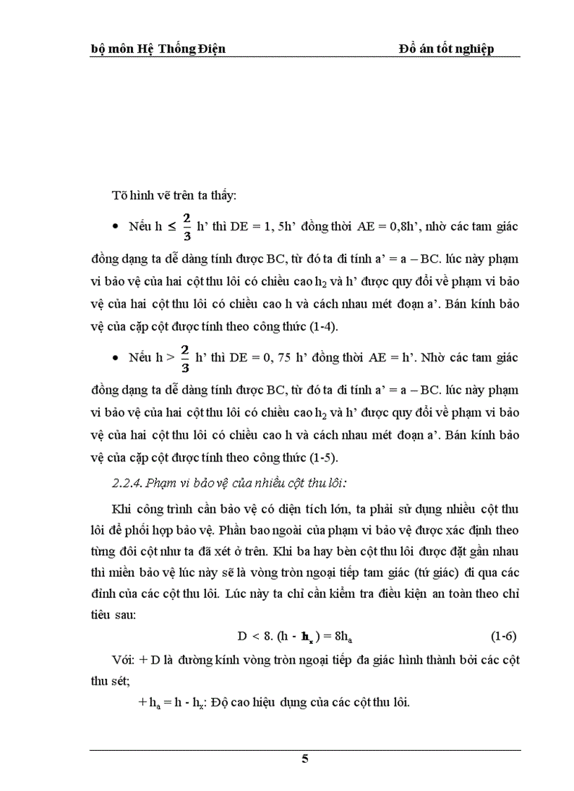 image for page Thiết kế và tính toán chống sét đánh trực tiếp cho trạm biến áp 220 110 kv