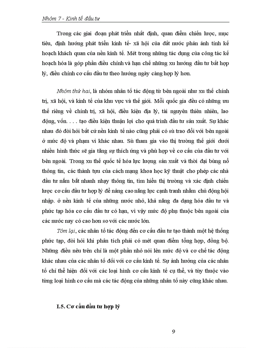 image for page Cơ cấu đầu tư cơ cấu đầu tư hợp lý Vai trò cơ cấu đầu tư đối với chuyển dịch cơ cấu kinh tế 1