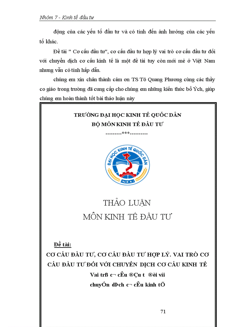 image for page Cơ cấu đầu tư cơ cấu đầu tư hợp lý Vai trò cơ cấu đầu tư đối với chuyển dịch cơ cấu kinh tế 1