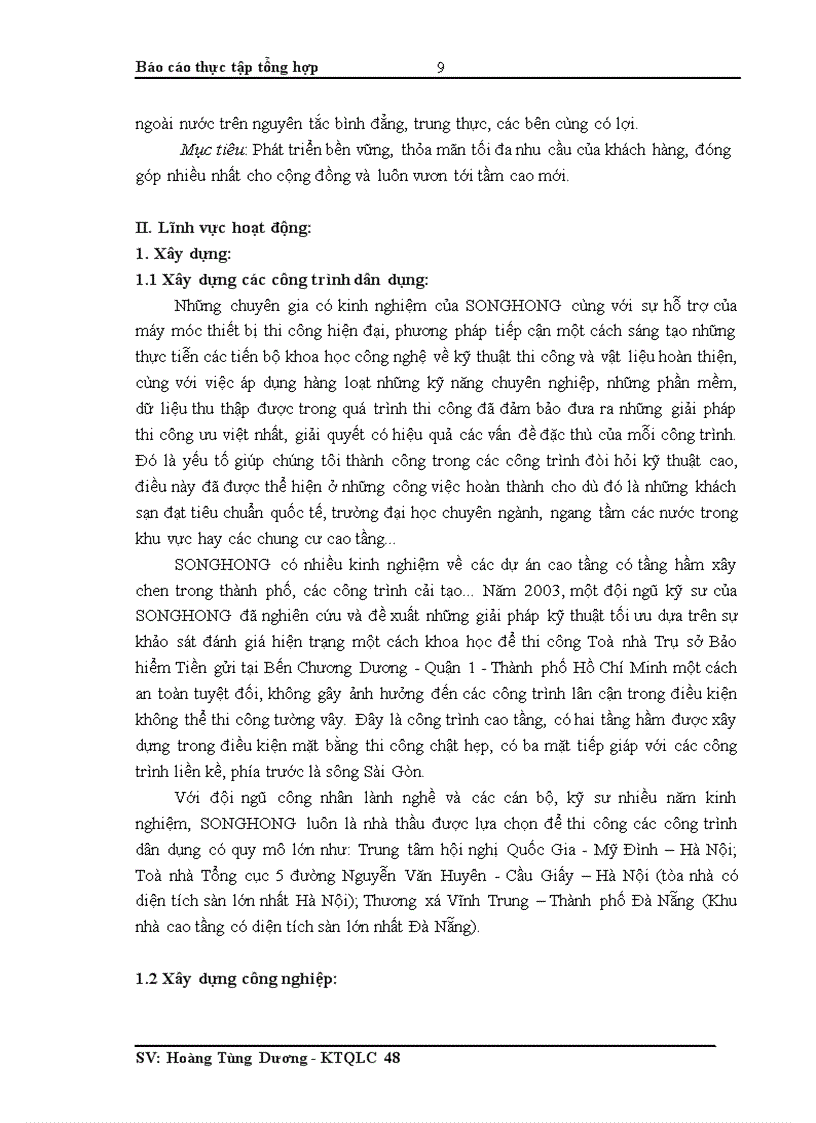 image for page Báo cáo thực tập tổng hợp tại Tổng công ty Sông Hồng