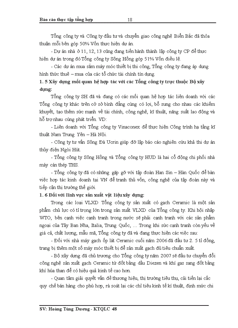 image for page Báo cáo thực tập tổng hợp tại Tổng công ty Sông Hồng