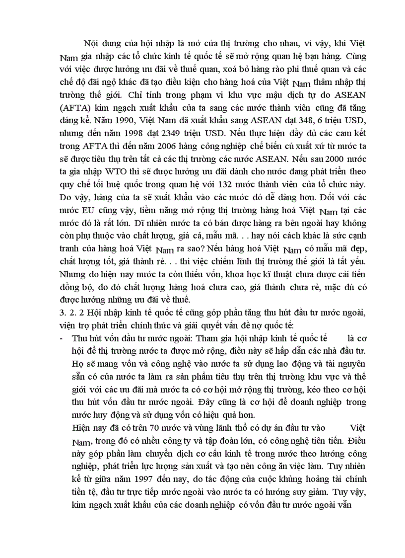 image for page Hội nhập kinh tế quốc tế và những thách thức đối với Việt Nam 1