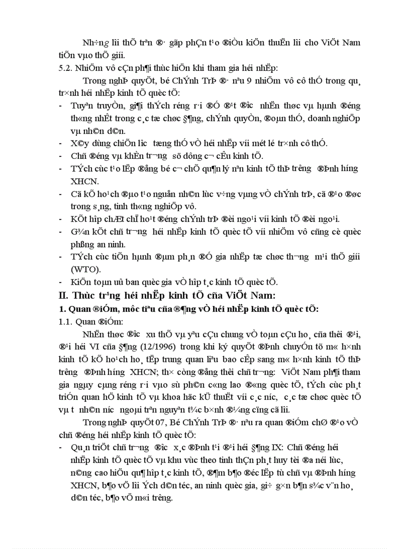 image for page Hội nhập kinh tế quốc tế và những thách thức đối với Việt Nam 1