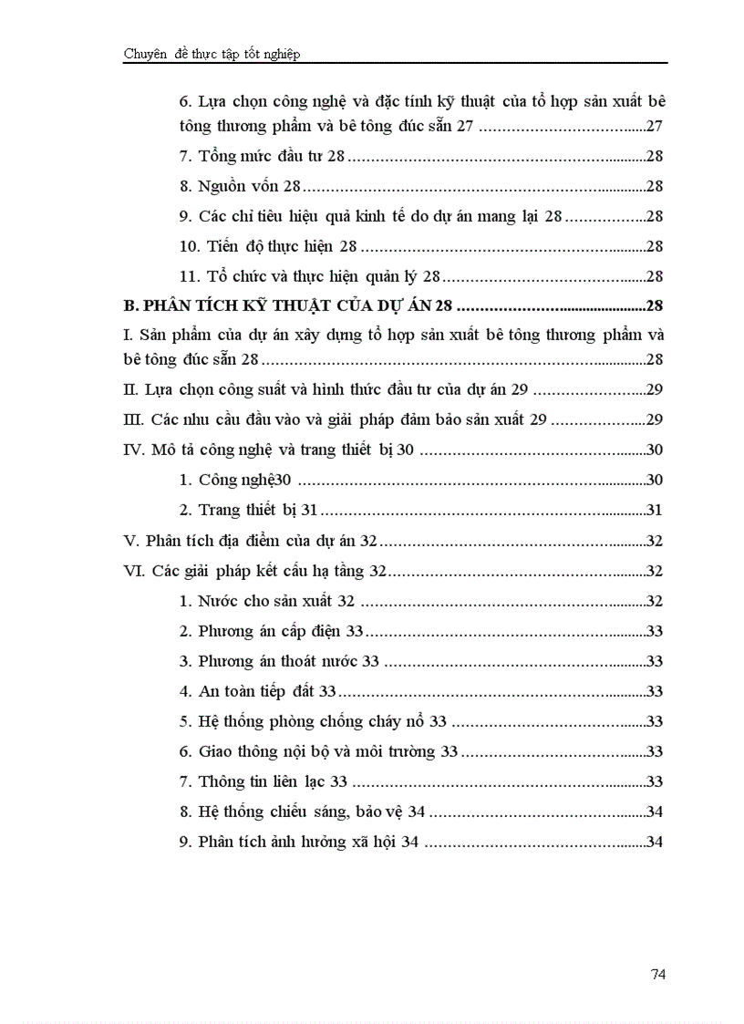 image for page Phân tích dự án đầu tư xây dựng tổ hợp sản xuất bê tông thương phẩm và bê tông đúc sẵn của Công ty vật liệu xây dựng và xây lắp thương mại Bộ thương mại