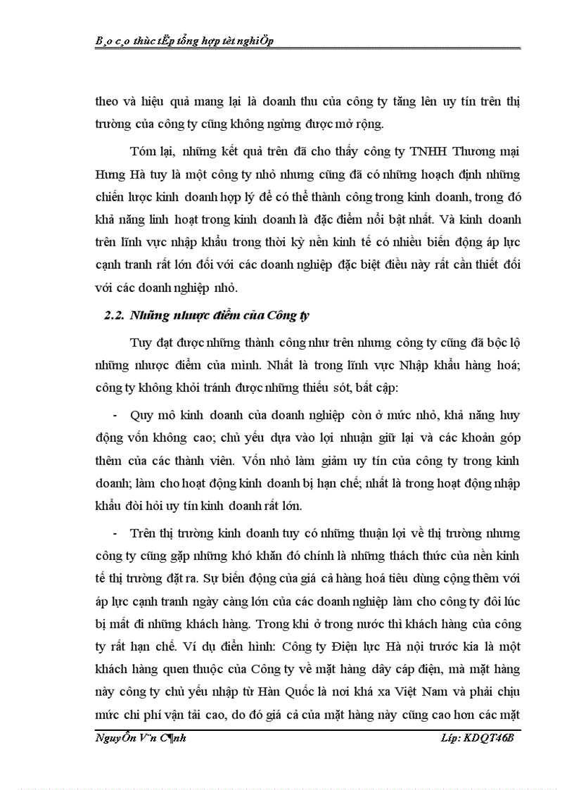 image for page Hoạt động kinh doanh của công ty tnhh thương mại Hưng Hà 1