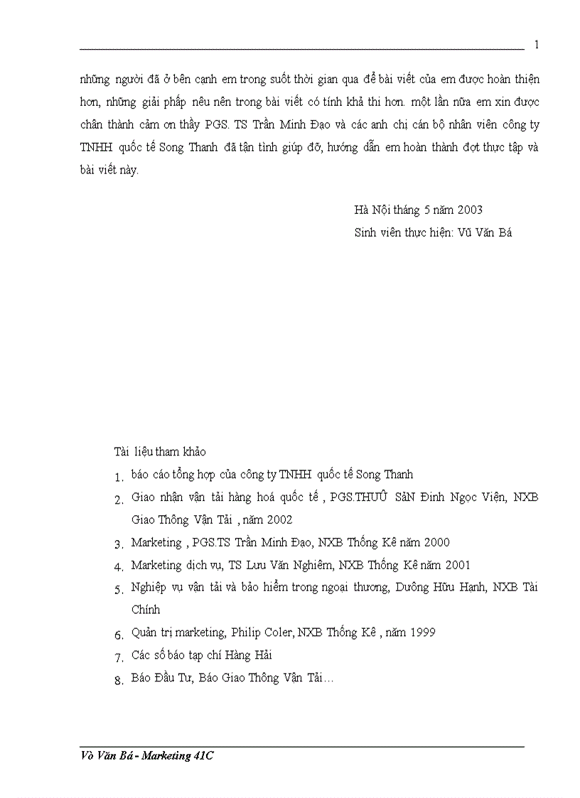 image for page Một số giải pháp nhằm hoàn thiện các công cụ marketing mix ở công ty TNHH quốc tế Song Thanh STI 1