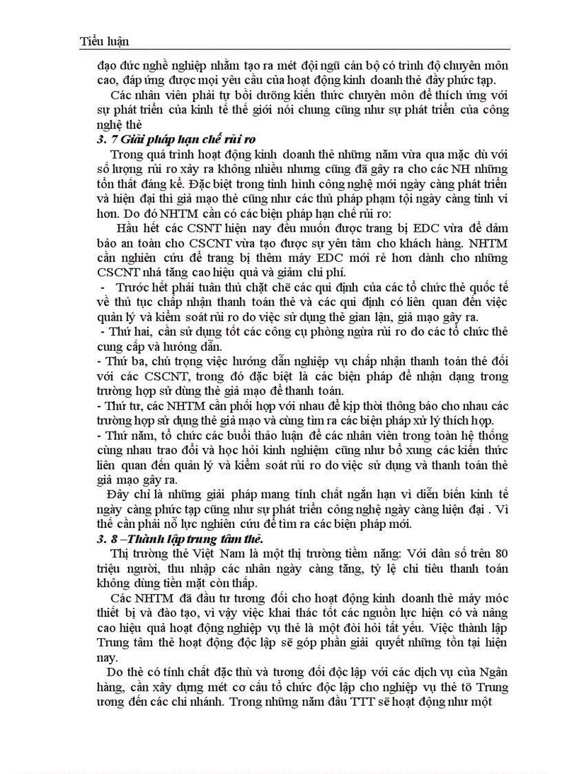 image for page Một số giải pháp nhằm hoàn thiện và phát triển hoạt động kinh doanh thẻ tín dụng tại các Ngân hàng thương mại