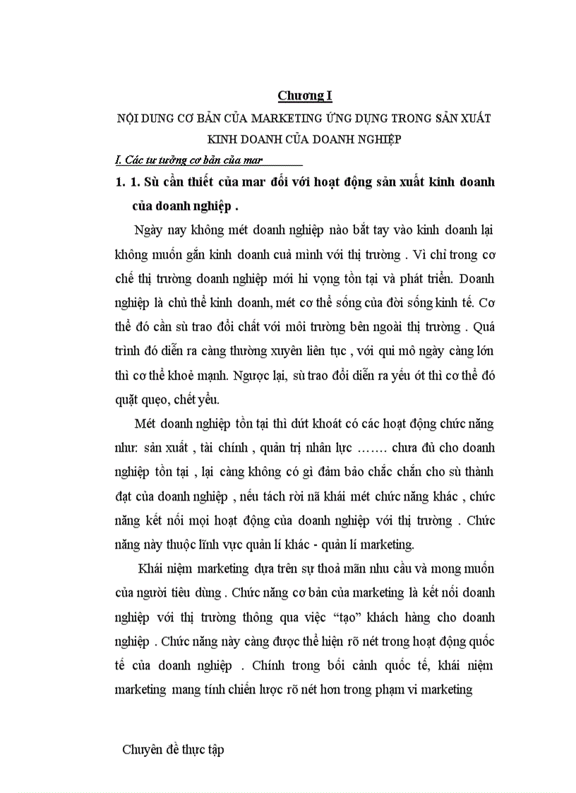 image for page Thực trạng hoạt động marketing ở công ty xuất nhập khẩu hàng tiêu dùng và thủ công mỹ nghệ Hà Nội và một số giải pháp nhằm nâng cao hiệu quả hoạt động của công tác marketing 1